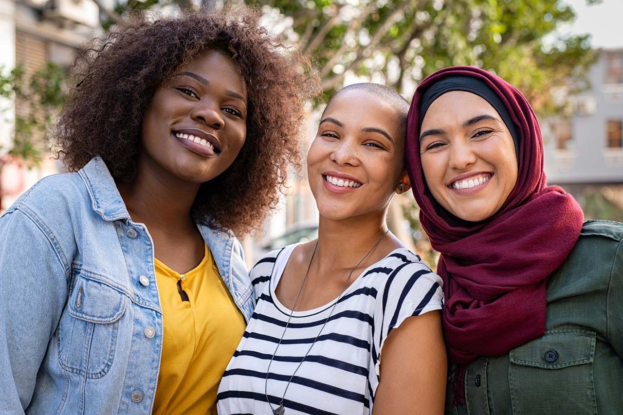 image of group of smiling women